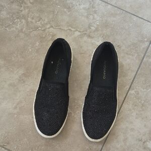 Black Slip-On Women's Shoes